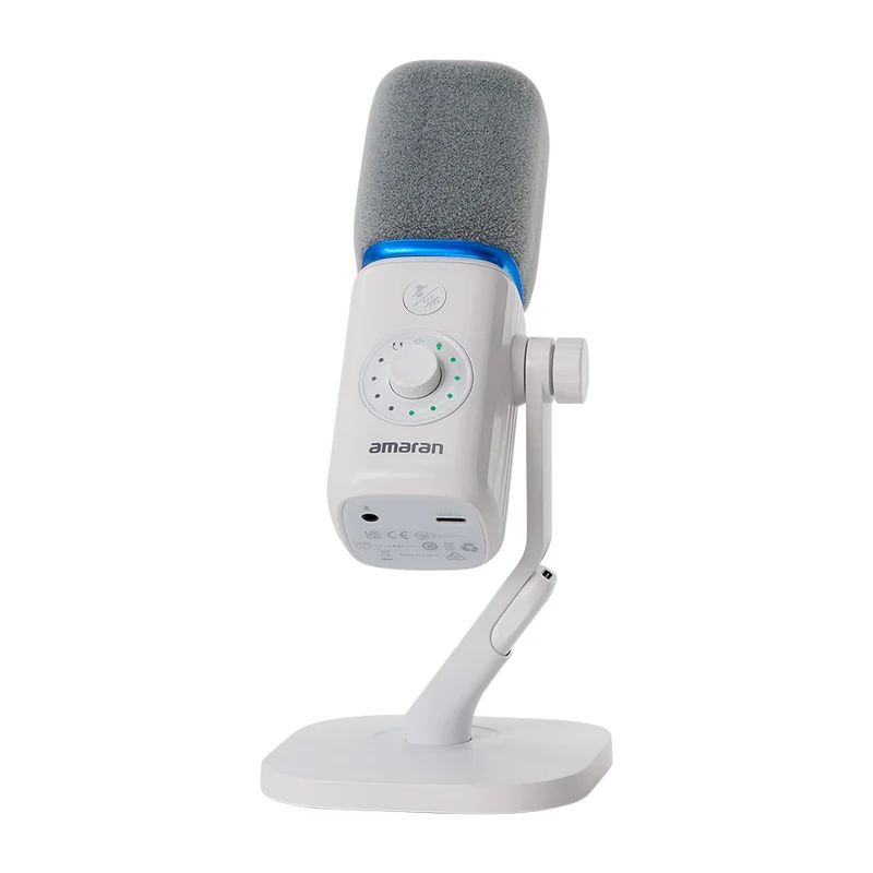 Microphone Ensemble de bureau (Blanc)