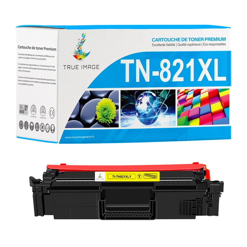 Brother TN821XLY Toner Laser Jaune Compatible
