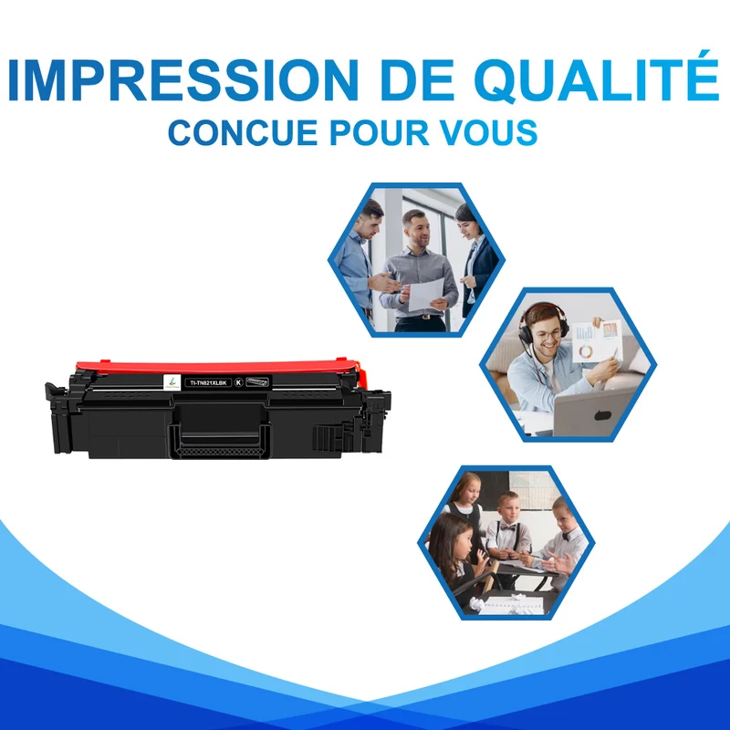 Brother TN821XLBK Toner Laser Noir Compatible