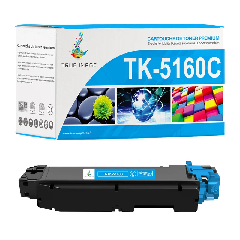 Toner Cyan Kyocera TK-5160C Compatible.