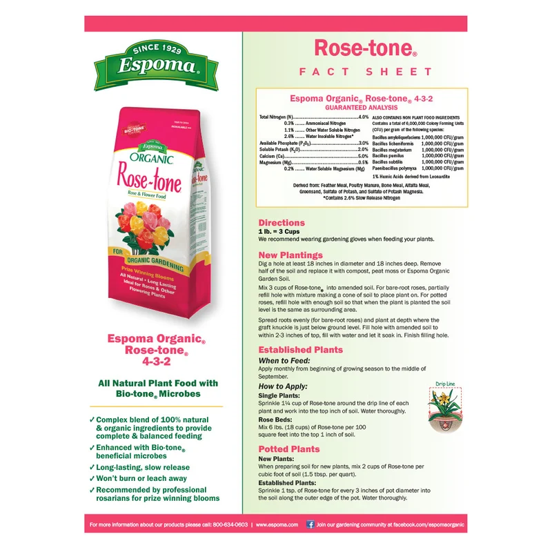 Espoma Rose-tone® Organic Fertilizer