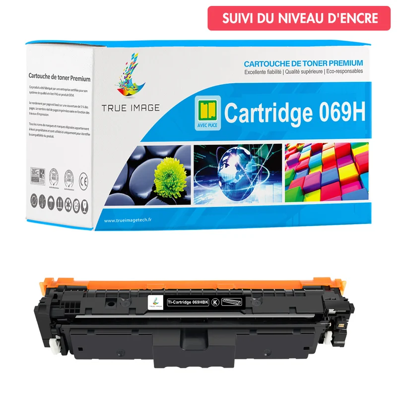 Toner Noir Canon 069H Compatible-avec Puce 5098C002