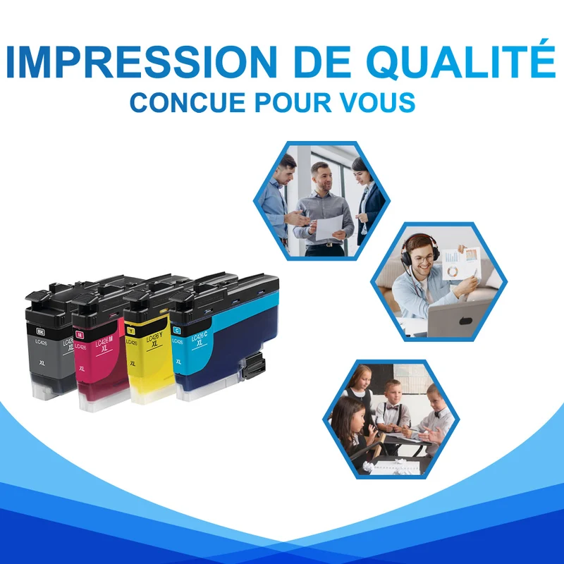 Brother MFC-J4340DW / J4340DWE cartouche d'encre compatible - LC426XL Pack 4 couleurs