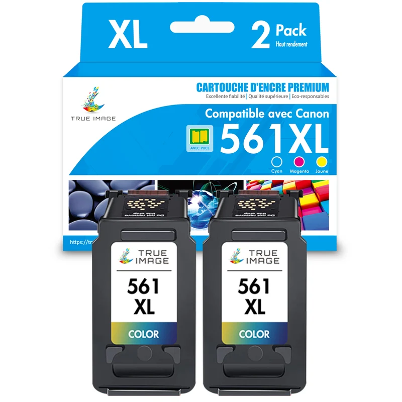 Compatible Canon CL-561XL Couleur (cyan, jaune, magenta) Cartouche d'encre