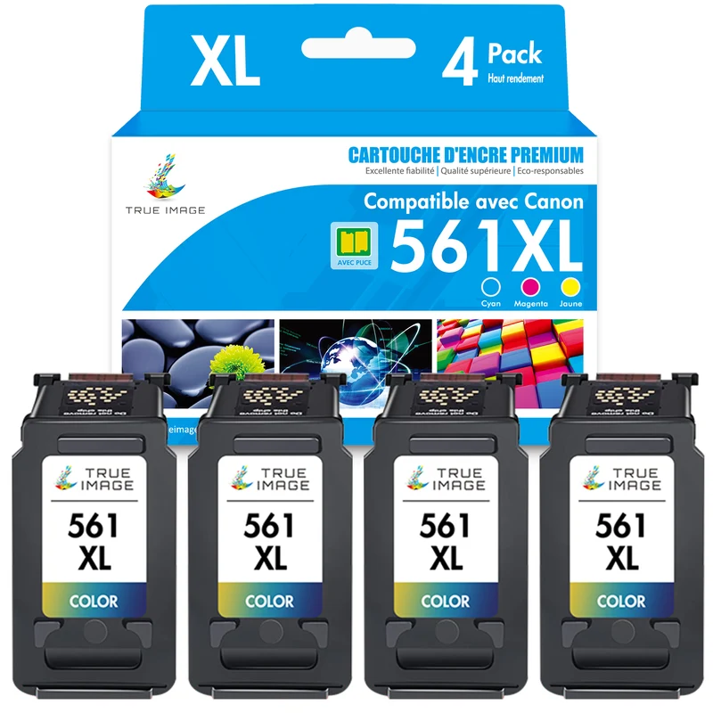 Compatible Canon CL-561XL Couleur (cyan, jaune, magenta) Cartouche d'encre