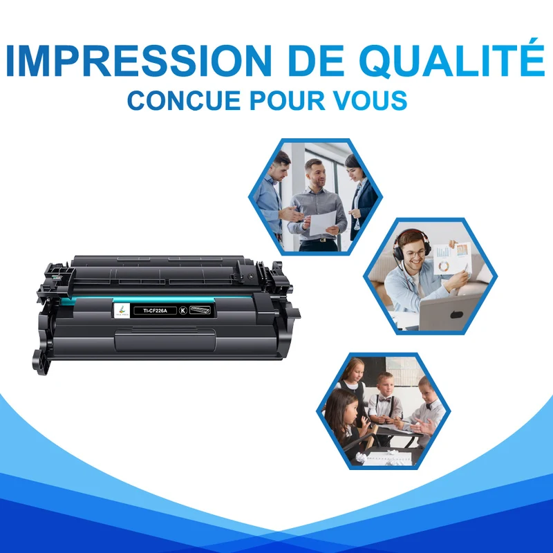 HP 26A CF226A Multipack Toner Noir Compatible | Capacité Standard