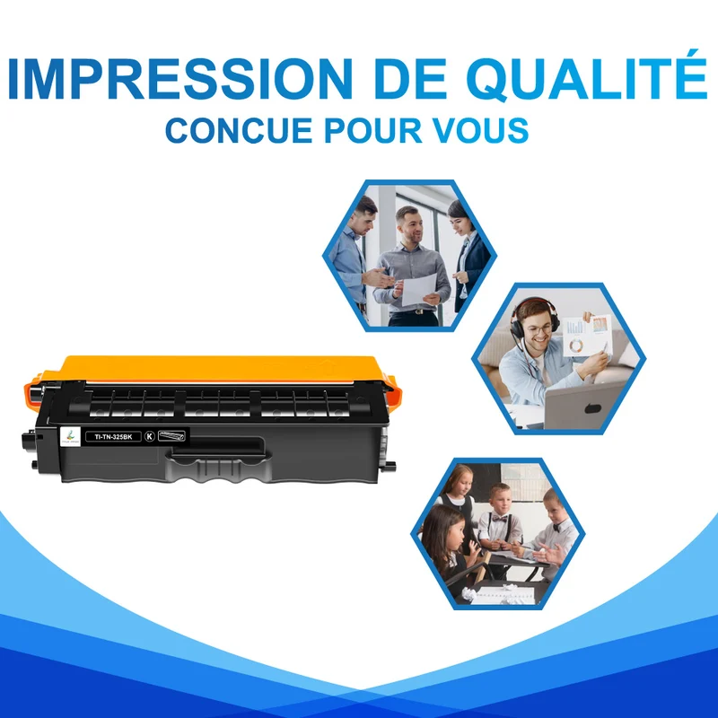 Toner Noir Brother TN325BK Compatible