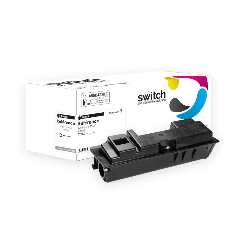 Kyocera Mita 1160 Toner Noir compatible équivalent à 1T02RY0NL0, TK-1160 · Switch