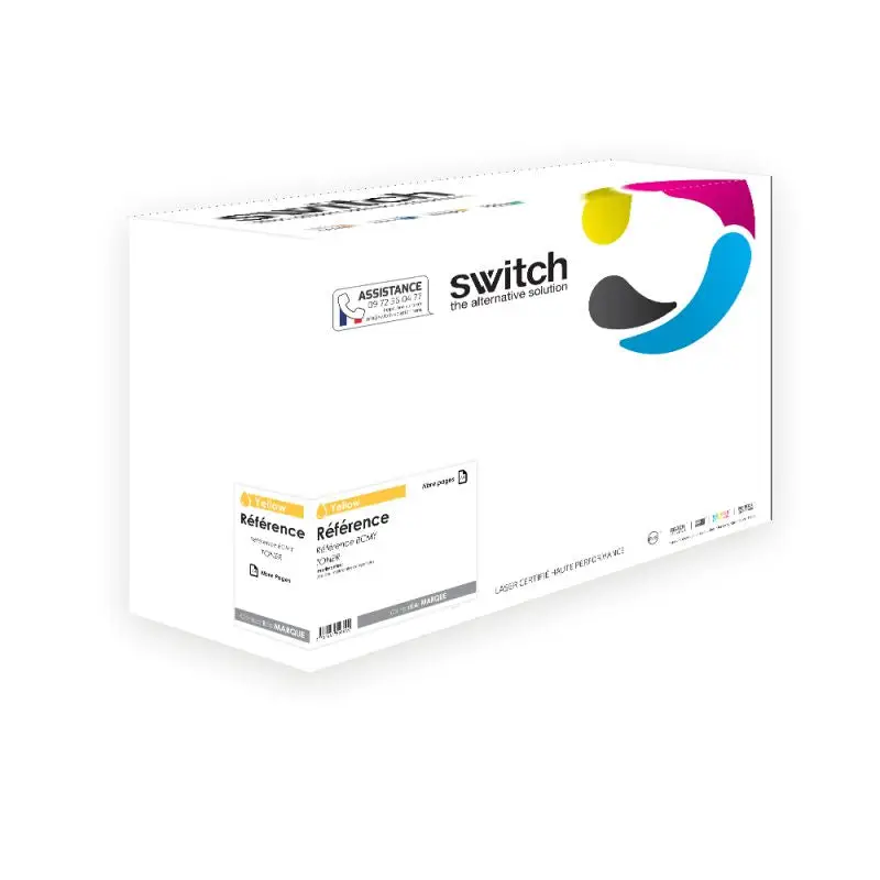 HP 641A Toner Jaune compatible équivalent à C9722A · Switch
