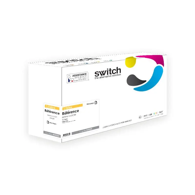 HP 503A Toner Jaune compatible équivalent à Q7582A, EP711 EXV26 · Switch
