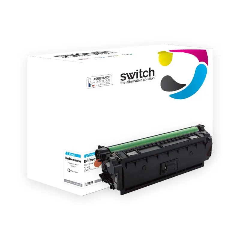 HP 657X Toner Cyan compatible équivalent à CF471X · Switch