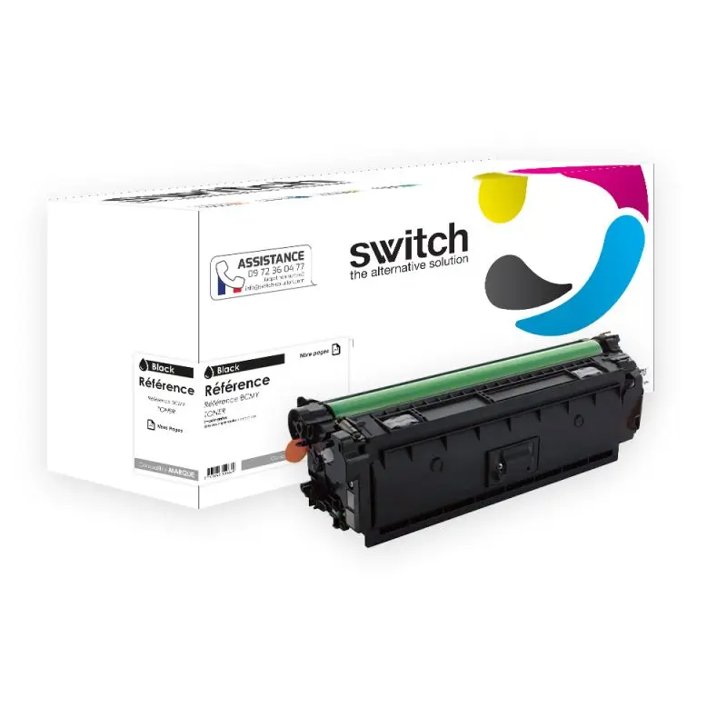HP 656X Toner Noir compatible équivalent à CF460X · Switch