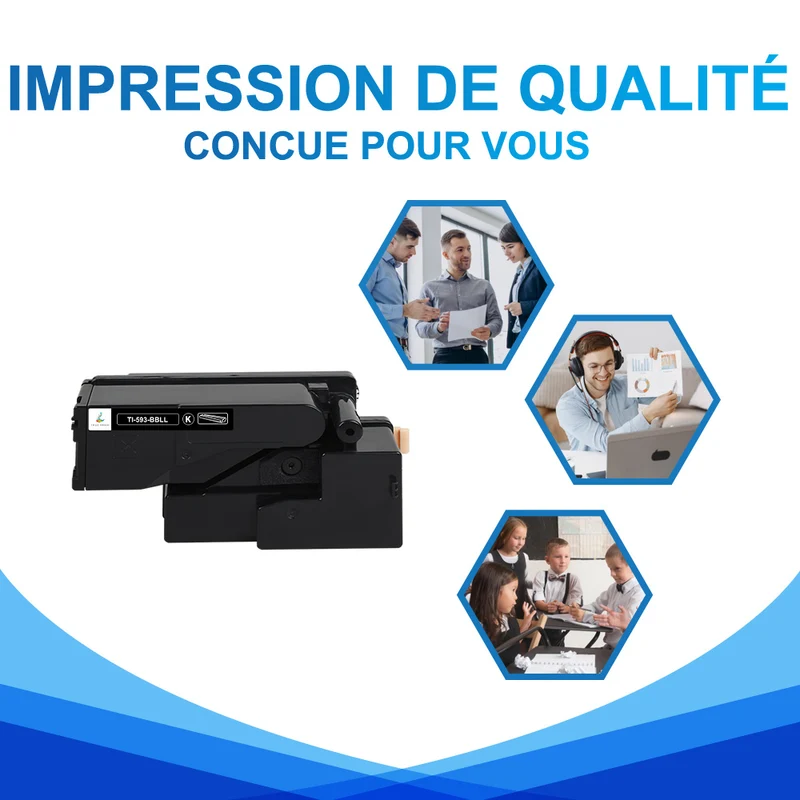 Toner Noir Dell 593-BBLN Compatible