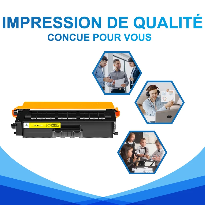 Toner Jaune Brother TN321Y Compatible
