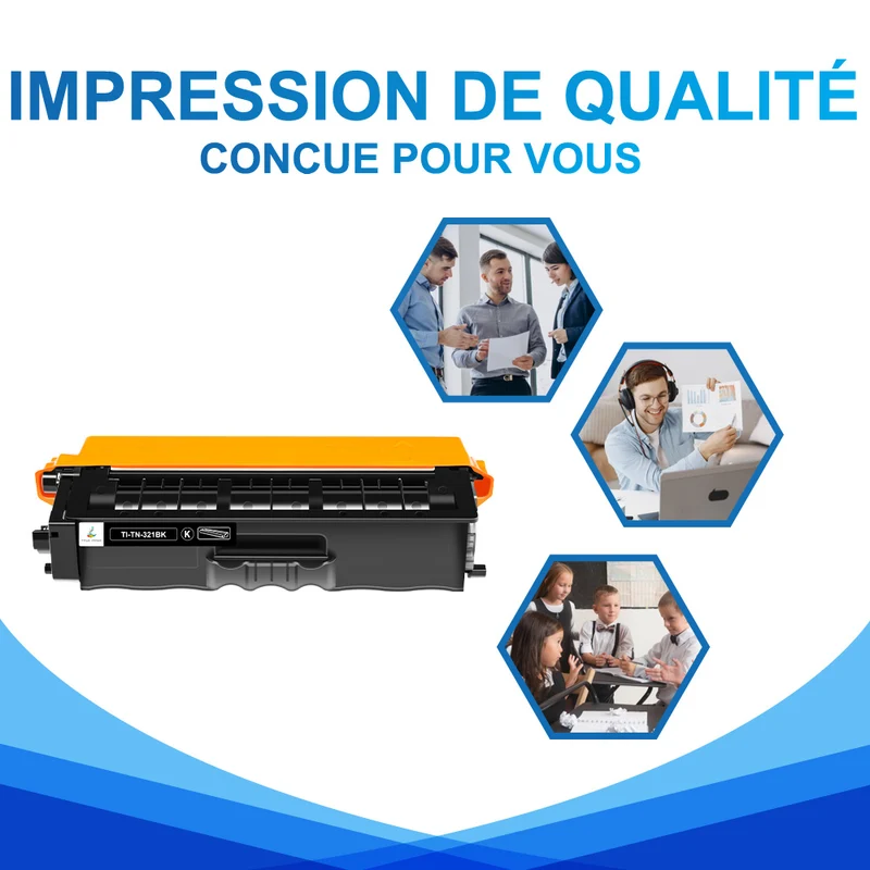 Toner Noir Brother TN321BK Compatible