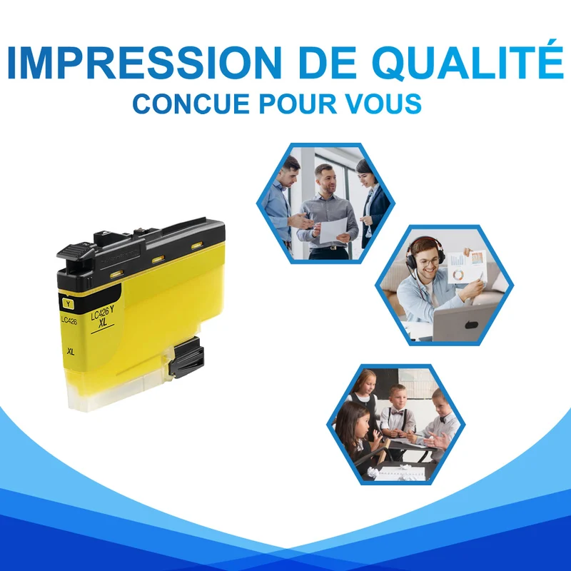 Brother LC426XLY Cartouche d'encre Jaune Compatible