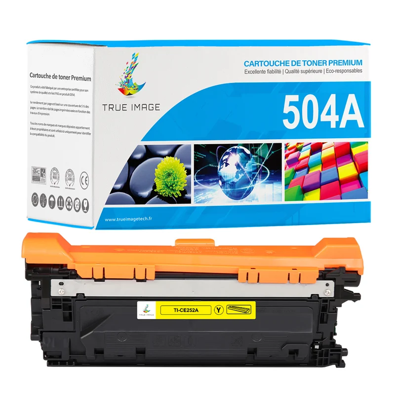 HP 504A CE252A Toner Jaune Compatible