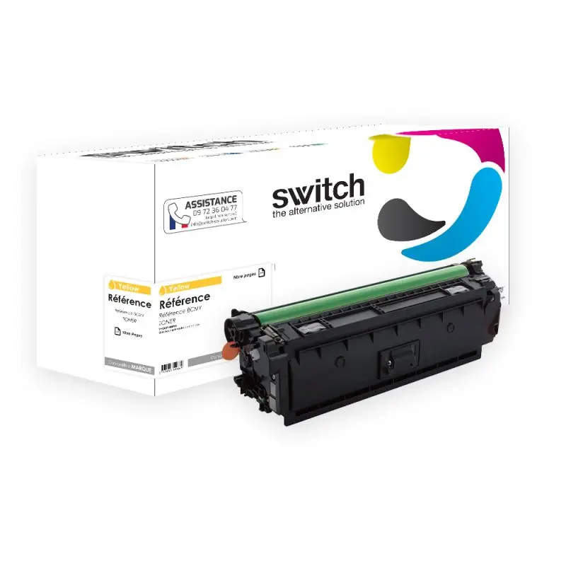 HP 508A Toner Jaune compatible équivalent à CF362A · Switch