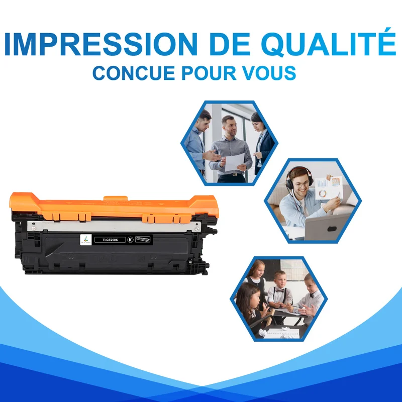 HP 504X CE250X Toner Noir Compatible