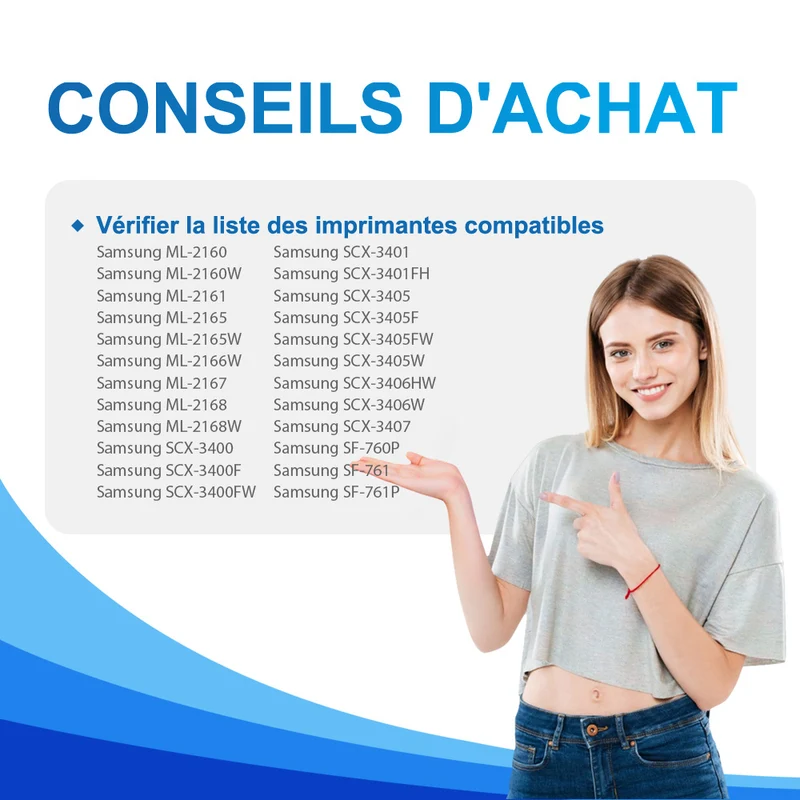 Toner MLT-D101S SU696A Compatible Samsung ML-2160, ML-2165, SCX-3400, SCX-3405W