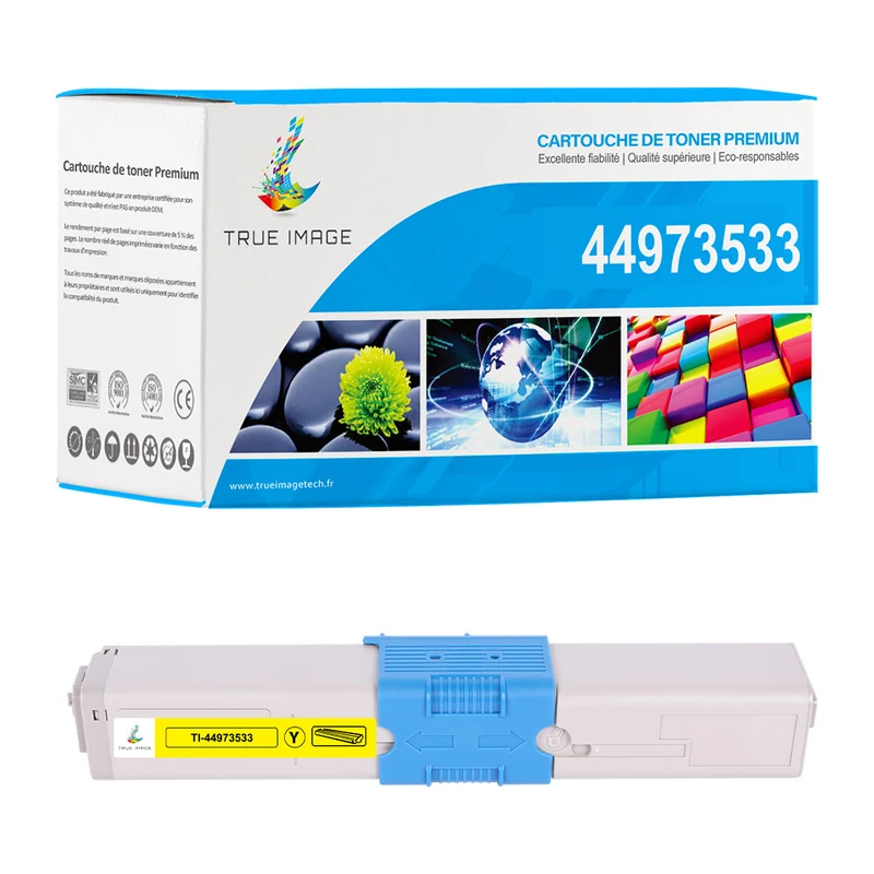 OKI 44973533 Toner Jaune Compatible | OKI C301DN C321DN MC332DN MC342