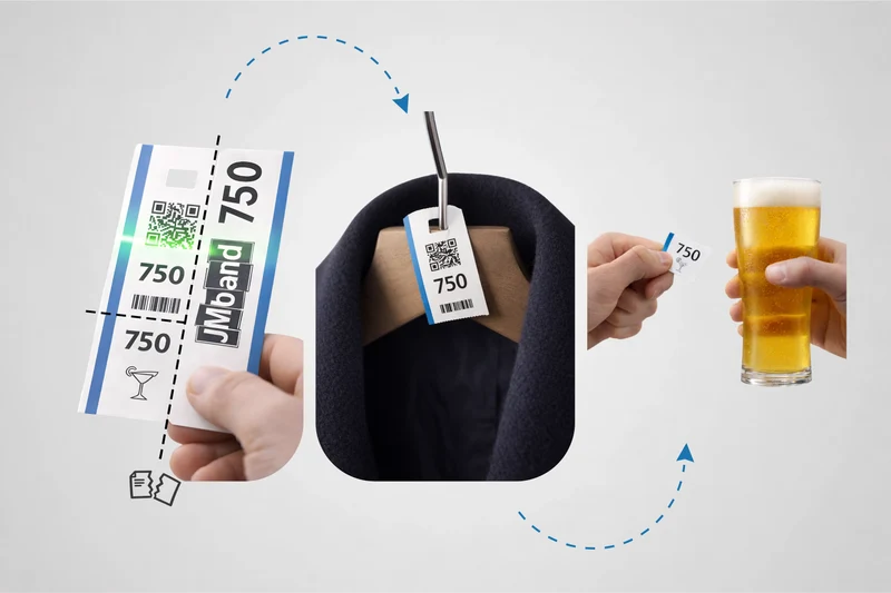 Ticket de vestiaire thermique sans impression