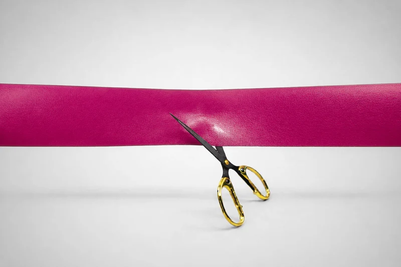 Couleurs de ruban d'inauguration en stock
