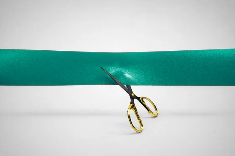 Couleurs de ruban d'inauguration en stock