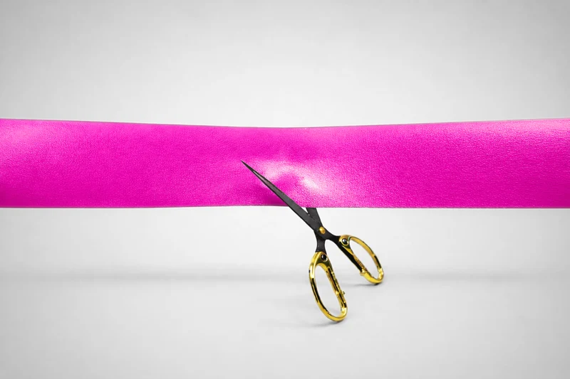 Couleurs de ruban d'inauguration en stock