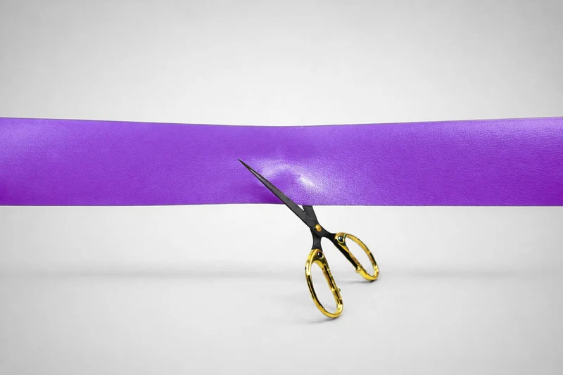 Couleurs de ruban d'inauguration en stock