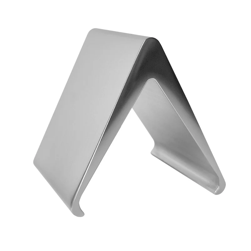 Chevalet de table numéroté aluminium Élégant argenté - 50 x 55 mm - par pièce