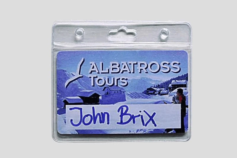 Poche de carte transparent en stock