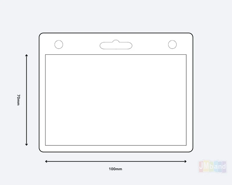 Poche de carte transparent en stock