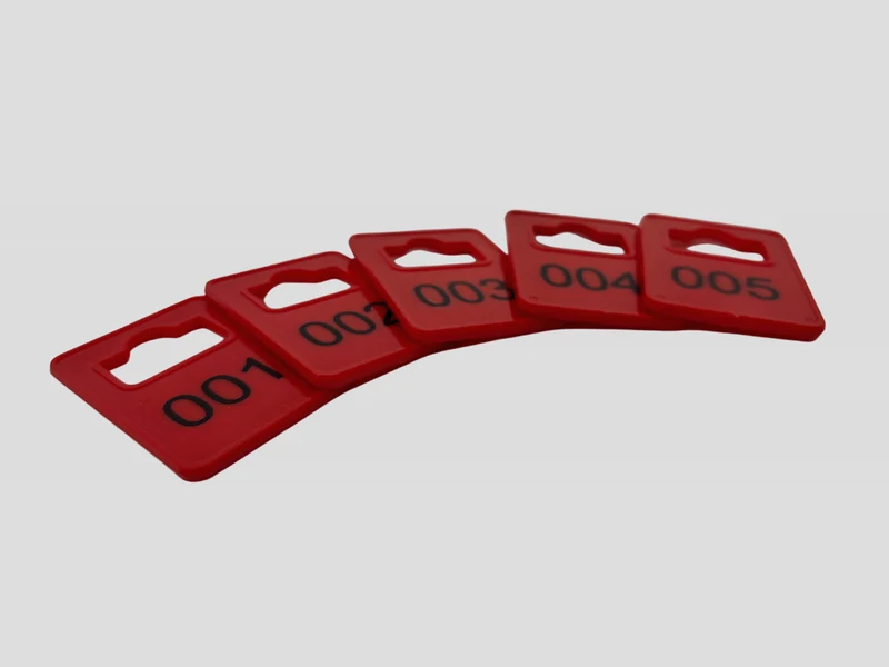 Vestiaire des numéros en plastique D 100 pcs.