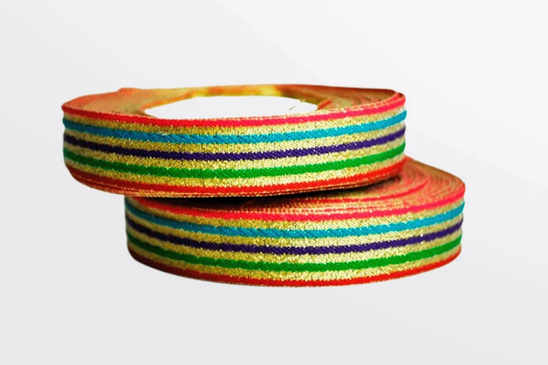 Ruban encreur multicolore métallique