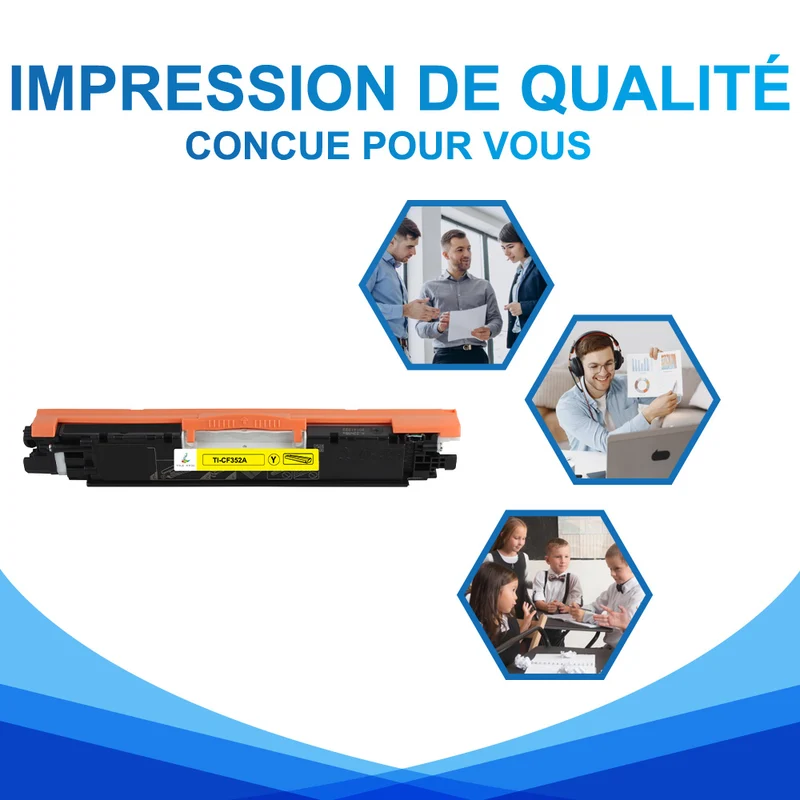 HP 130A CF352A Toner Jaune Compatible