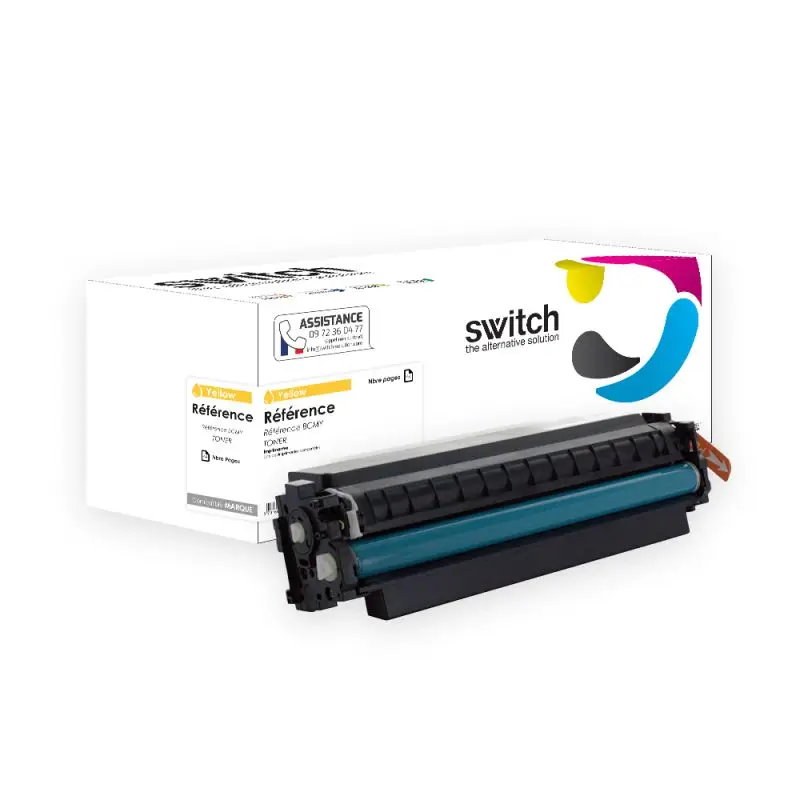 HP 410X Toner Jaune compatible équivalent à CF412X · Switch
