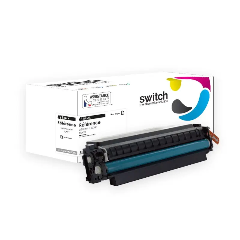 HP 410X Toner Noir compatible équivalent à CF410X · Switch