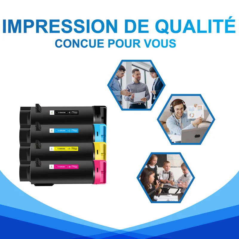 Xerox WorkCentre 6515 / Phaser 6510 Pack 4 couleurs Toners Compatibles