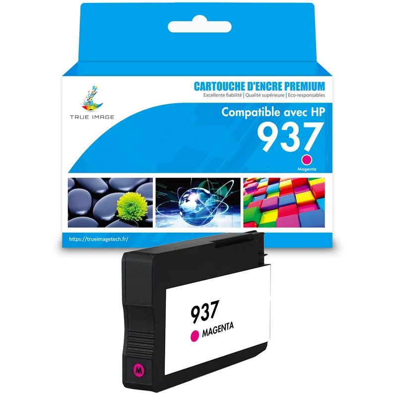 HP 937 937e Magenta Cartouche d'encre compatible | 4S6W3NE 4S6W7NE