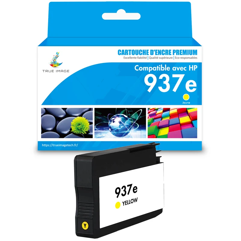 HP 937 937e Jaune Cartouche d'encre compatible | 4S6W4NE 4S6W8NE
