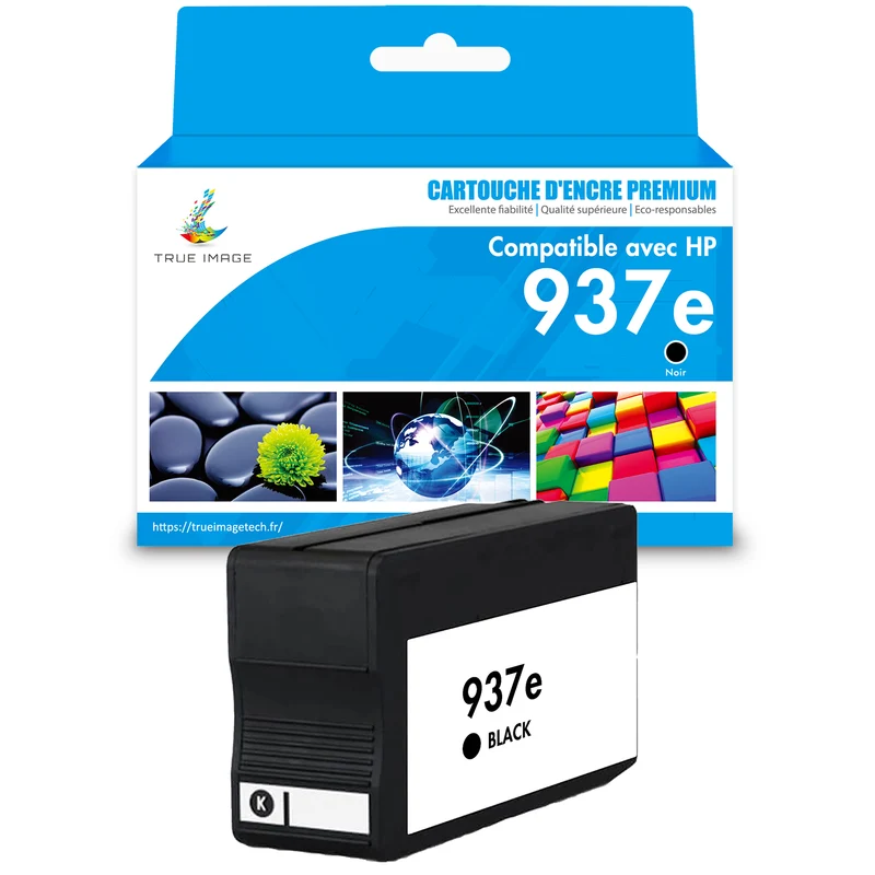 HP 937 937e Noir Cartouche d'encre compatible | 4S6W5NE 4S6W9NE