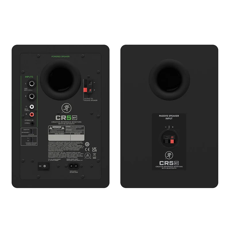 CR5BT Moniteurs de Studio Amplifiés 5po avec Bluetooth (Paire)