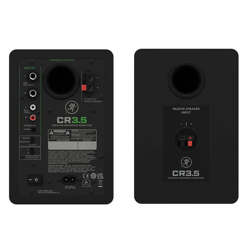 CR3.5 Moniteurs de Studio Amplifiés 3.5po (Paire)