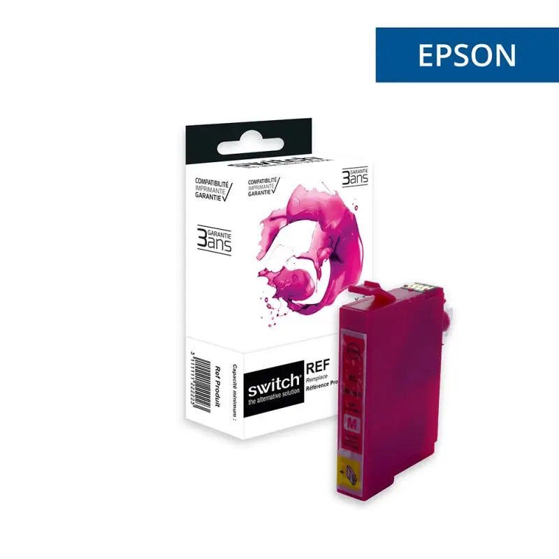 Epson 27XL Cartouche Magenta compatible équivalent à C13T27134012 · Switch
