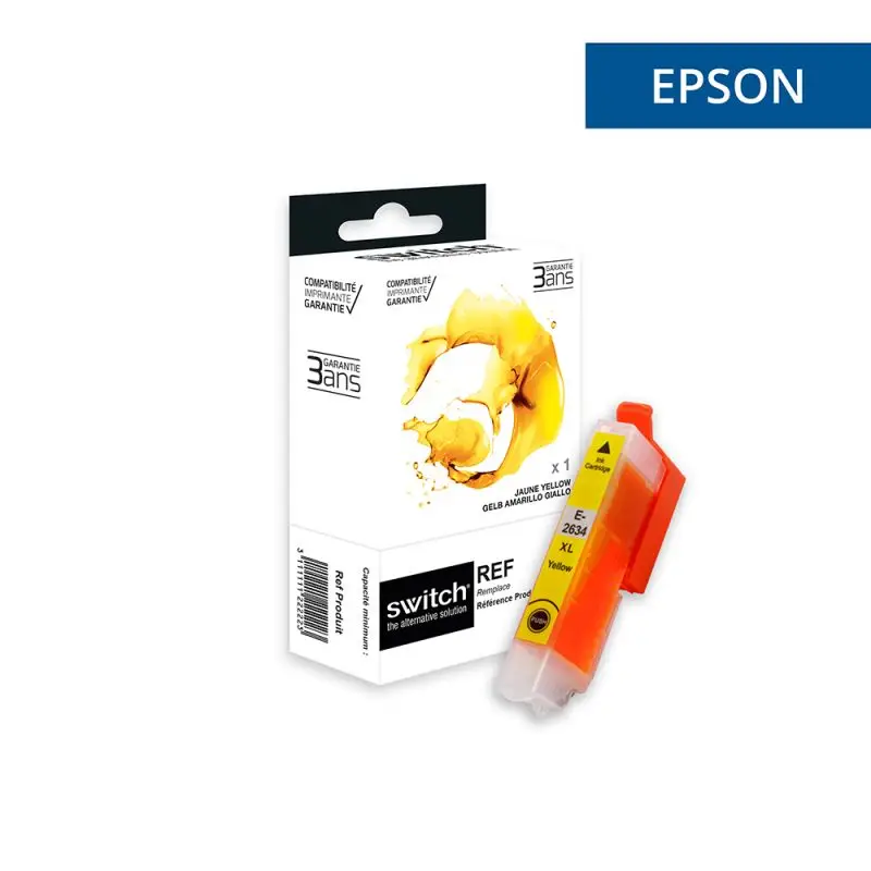 Epson 26XL Ours Polaire Cartouche Jaune compatible équivalent à C13T26344012 · Switch