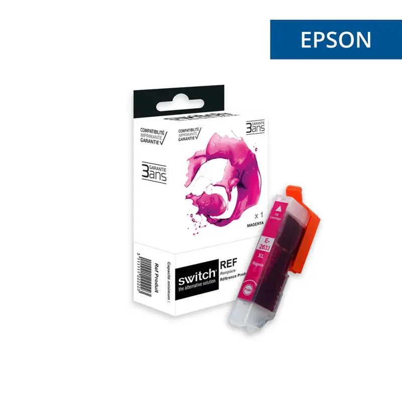 Epson 26XL Ours Polaire Cartouche Magenta compatible équivalent à C13T26334012 · Switch