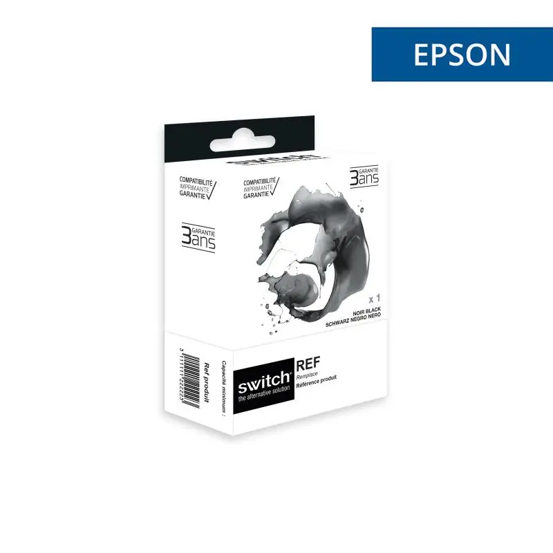 Epson 24XL Elephant Cartouche Noir compatible équivalent à C13T24314012 · Switch