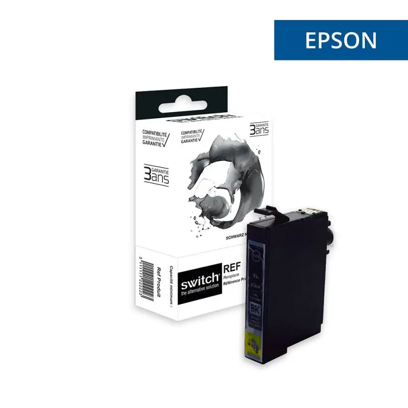 Epson 1301 Cerf Cartouche Noir compatible équivalent à C13T13014012 · Switch