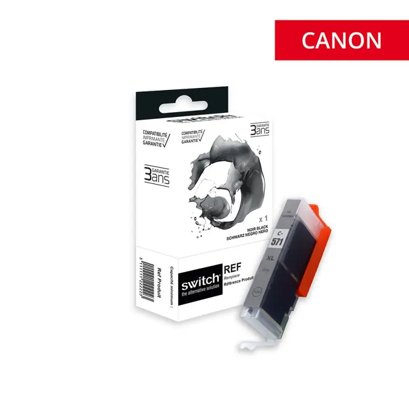 Canon 571XL Cartouche Grey compatible équivalent à CLI571GYXL, 0335C001 · Switch